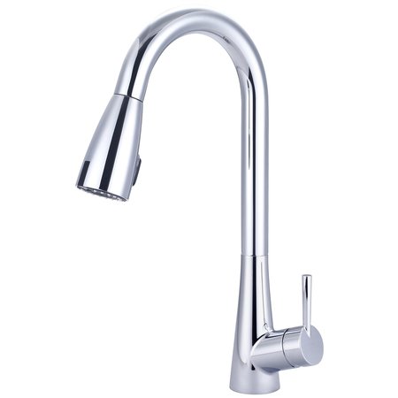 OLYMPIA Single Handle Touchless Sensor Pull-Down Kitchen Faucet in Chrome K-5020-TL